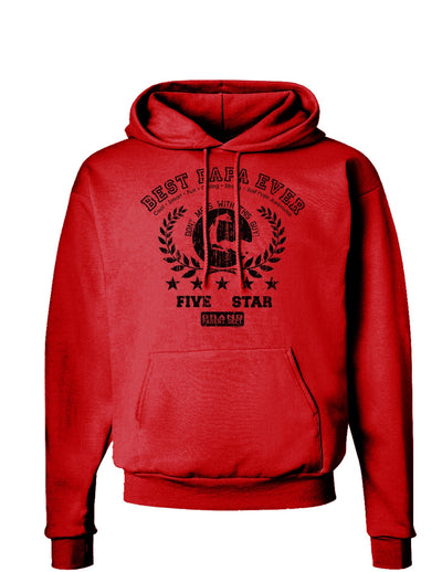 Best Papa Ever Distressed Collegiate Hoodie Sweatshirt-Hoodie-TooLoud-Red-Small-Davson Sales