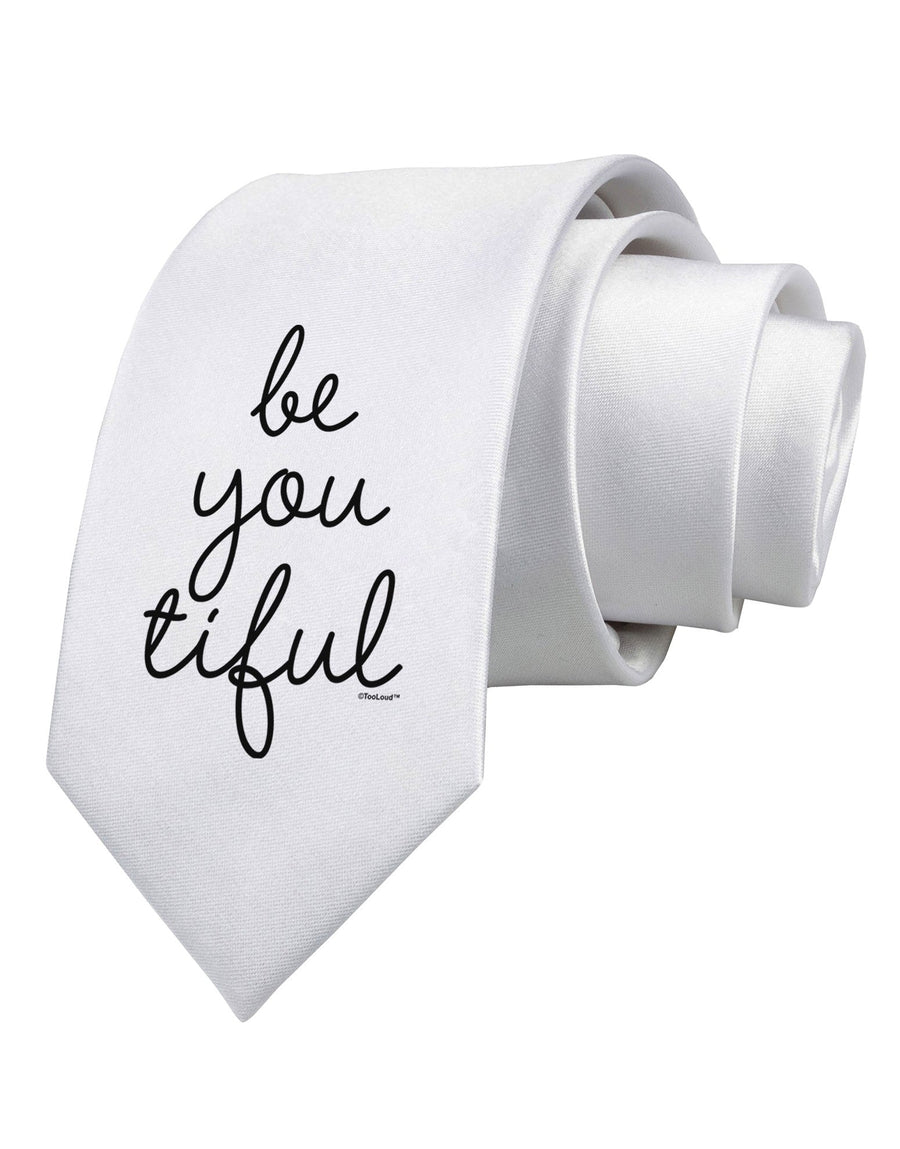 BeYouTiful - Beautiful Printed White Necktie