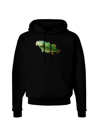 Big Bass Fish Dark Hoodie Sweatshirt-Hoodie-TooLoud-Black-Small-Davson Sales