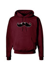 Big Black Mustache Dark Hoodie Sweatshirt-Hoodie-TooLoud-Maroon-Small-Davson Sales