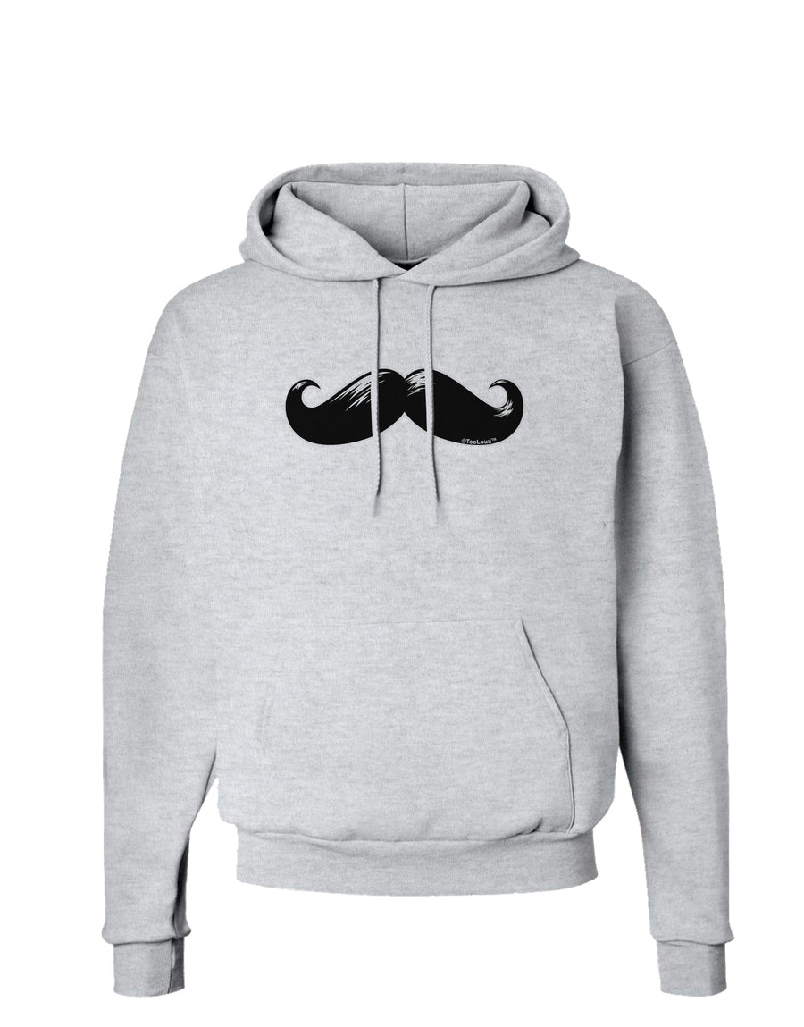 Big Black Mustache Hoodie Sweatshirt-Hoodie-TooLoud-White-Small-Davson Sales