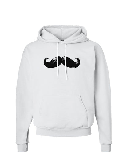 Big Black Mustache Hoodie Sweatshirt-Hoodie-TooLoud-White-Small-Davson Sales