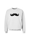 Big Black Mustache Sweatshirt-Sweatshirts-TooLoud-White-Small-Davson Sales