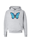 Big Blue Butterfly Hoodie Sweatshirt-Hoodie-TooLoud-AshGray-Small-Davson Sales