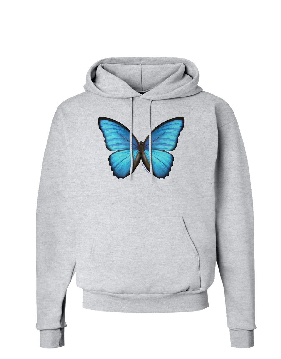 Big Blue Butterfly Hoodie Sweatshirt-Hoodie-TooLoud-White-Small-Davson Sales