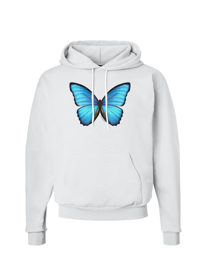 Big Blue Butterfly Hoodie Sweatshirt-Hoodie-TooLoud-White-Small-Davson Sales