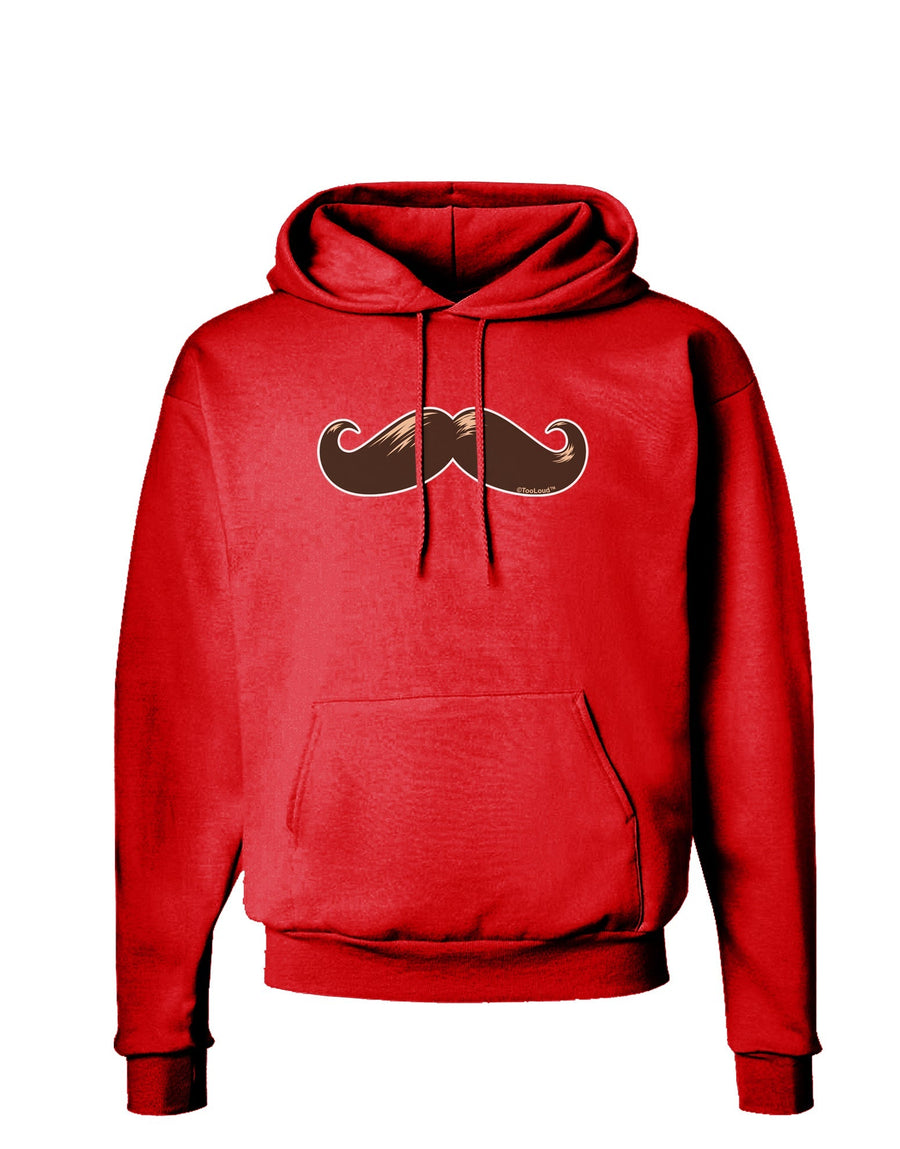 Big Brown Mustache Dark Hoodie Sweatshirt-Hoodie-TooLoud-Black-Small-Davson Sales