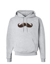 Big Brown Mustache Hoodie Sweatshirt-Hoodie-TooLoud-AshGray-Small-Davson Sales