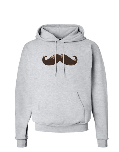 Big Brown Mustache Hoodie Sweatshirt-Hoodie-TooLoud-AshGray-Small-Davson Sales