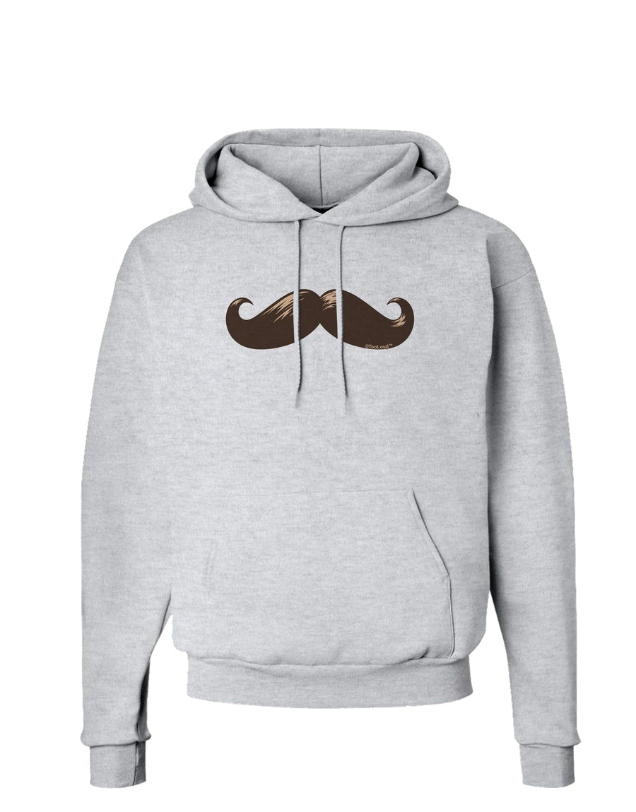 Big Brown Mustache Hoodie Sweatshirt-Hoodie-TooLoud-White-Small-Davson Sales