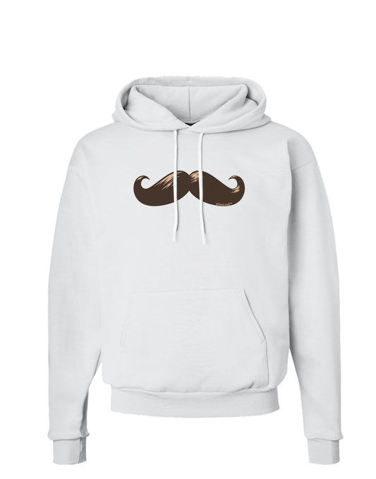 Big Brown Mustache Hoodie Sweatshirt-Hoodie-TooLoud-White-Small-Davson Sales