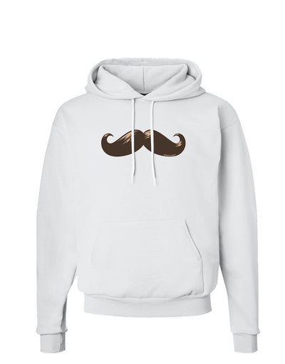 Big Brown Mustache Hoodie Sweatshirt-Hoodie-TooLoud-White-Small-Davson Sales