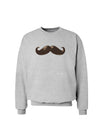 Big Brown Mustache Sweatshirt-Sweatshirts-TooLoud-AshGray-Small-Davson Sales