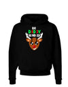 Big Daddy Reindeer Matching Deer Dark Hoodie Sweatshirt-Hoodie-TooLoud-Black-XXX-Large-Davson Sales