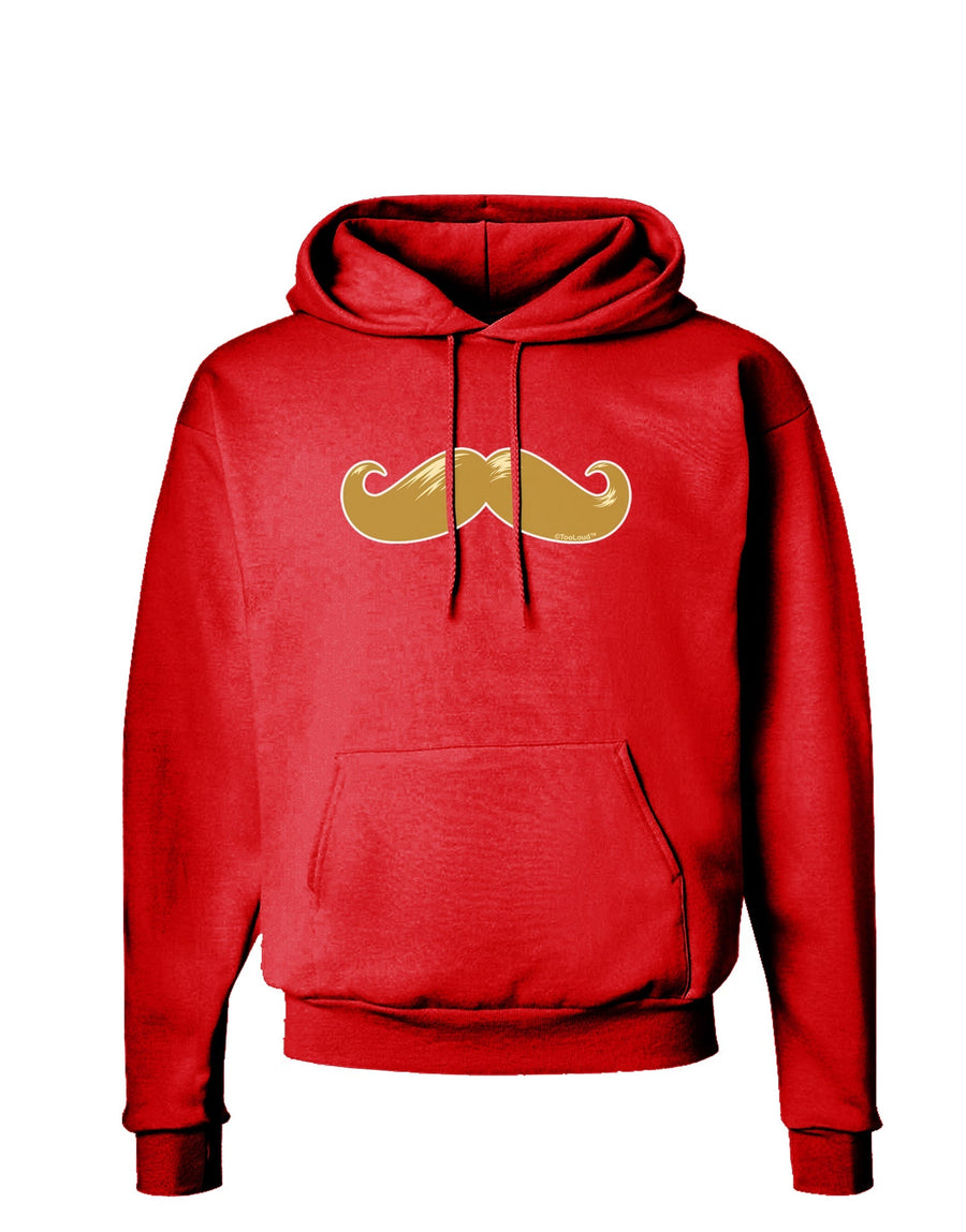 Big Gold Blonde Mustache Dark Hoodie Sweatshirt-Hoodie-TooLoud-Black-Small-Davson Sales