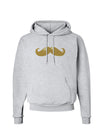 Big Gold Blonde Mustache Hoodie Sweatshirt-Hoodie-TooLoud-AshGray-Small-Davson Sales