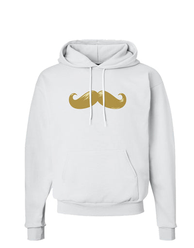 Big Gold Blonde Mustache Hoodie Sweatshirt-Hoodie-TooLoud-White-Small-Davson Sales