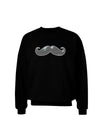 Big Gray Mustache Adult Dark Sweatshirt-Sweatshirts-TooLoud-Black-Small-Davson Sales