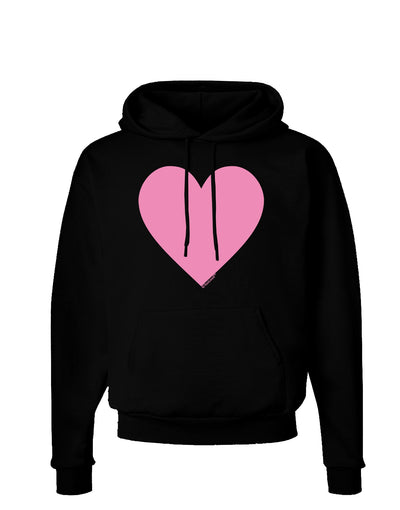 Big Pink Heart Valentine's Day Dark Hoodie Sweatshirt-Hoodie-TooLoud-Black-Small-Davson Sales