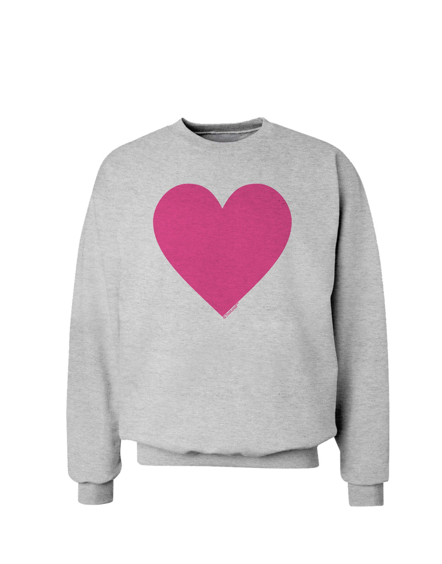 Big Pink Heart Valentine's Day Sweatshirt-Sweatshirt-TooLoud-White-Small-Davson Sales