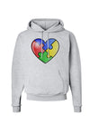 Big Puzzle Heart - Autism Awareness Hoodie Sweatshirt by TooLoud-Hoodie-TooLoud-AshGray-Small-Davson Sales