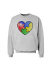 Big Puzzle Heart - Autism Awareness Sweatshirt by TooLoud-Sweatshirts-TooLoud-AshGray-Small-Davson Sales