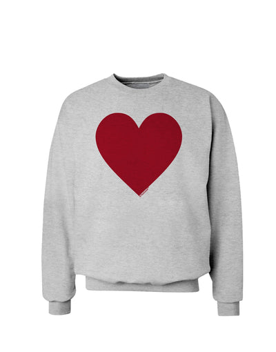 Big Red Heart Valentine's Day Sweatshirt-Sweatshirt-TooLoud-AshGray-Small-Davson Sales