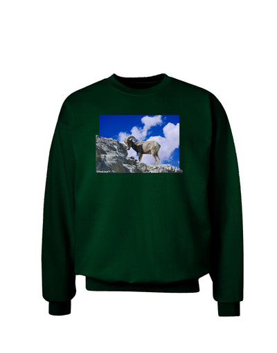 Bighorn Ram Adult Dark Sweatshirt-Sweatshirts-TooLoud-Deep-Forest-Green-Small-Davson Sales