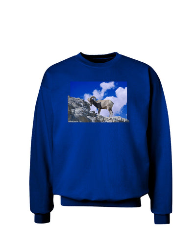 Bighorn Ram Adult Dark Sweatshirt-Sweatshirts-TooLoud-Deep-Royal-Blue-Small-Davson Sales