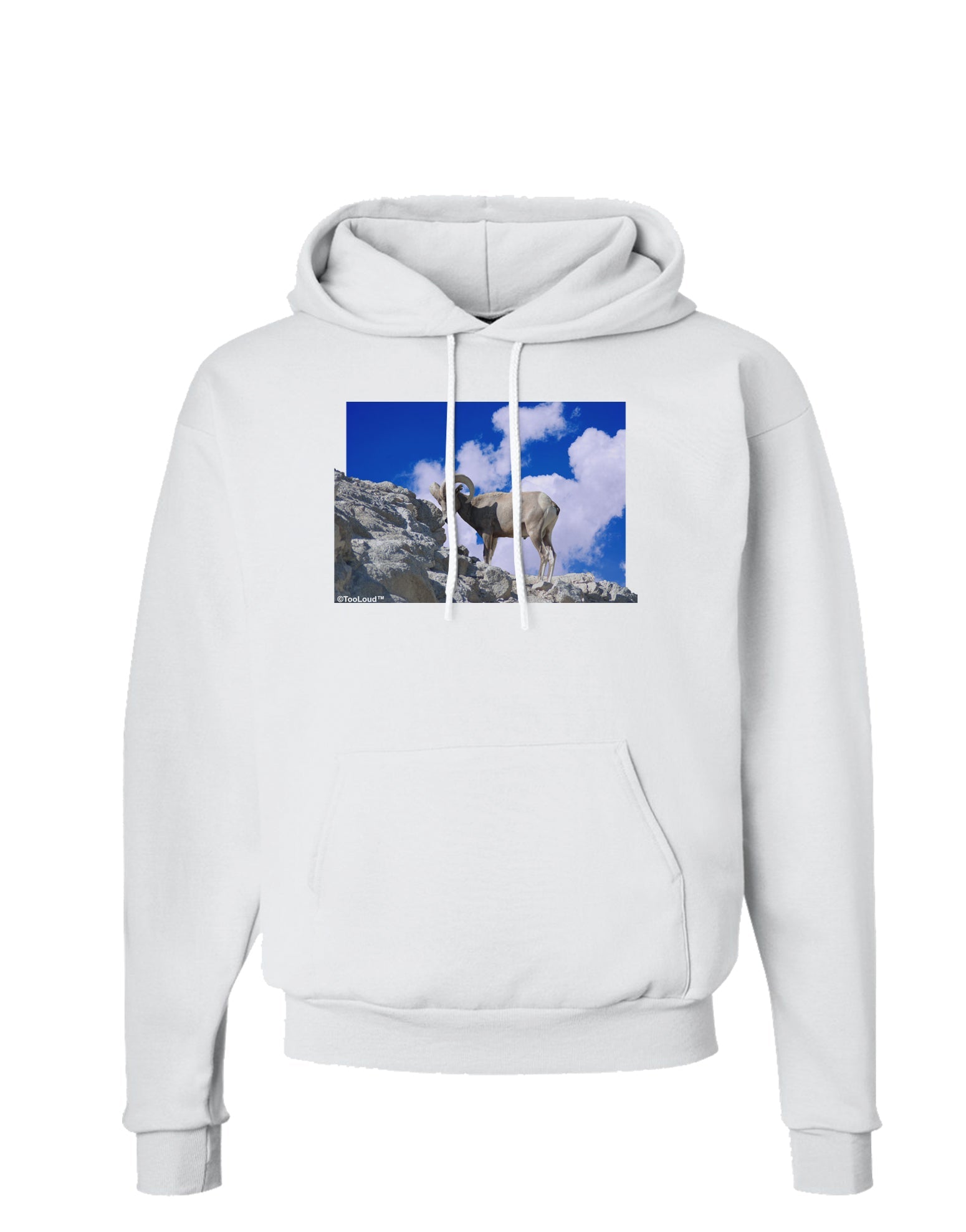 Bighorn Ram Hoodie Sweatshirt-Hoodie-TooLoud-White-Small-Davson Sales