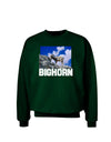 Bighorn Ram Text Adult Dark Sweatshirt-Sweatshirts-TooLoud-Deep-Forest-Green-Small-Davson Sales