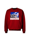 Bighorn Ram Text Adult Dark Sweatshirt-Sweatshirts-TooLoud-Deep-Red-Small-Davson Sales