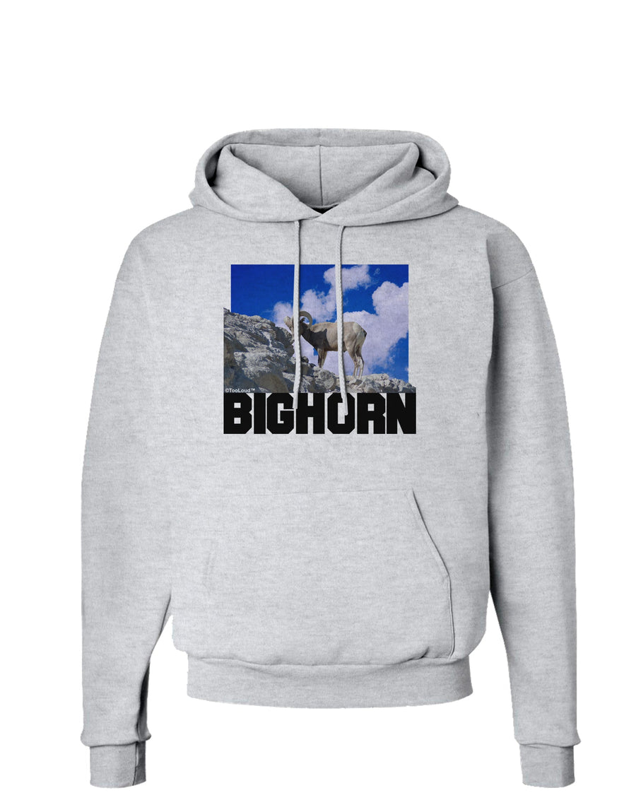 Bighorn Ram Text Hoodie Sweatshirt-Hoodie-TooLoud-White-Small-Davson Sales