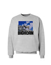 Bighorn Ram Text Sweatshirt-Sweatshirts-TooLoud-AshGray-Small-Davson Sales