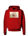 Bighorn Ram Watercolor Dark Hoodie Sweatshirt-Hoodie-TooLoud-Red-Small-Davson Sales