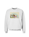 Bighorn Ram Watercolor Sweatshirt-Sweatshirts-TooLoud-White-Small-Davson Sales