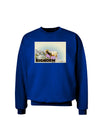 Bighorn Ram WatercolorText Adult Dark Sweatshirt-Sweatshirts-TooLoud-Deep-Royal-Blue-Small-Davson Sales