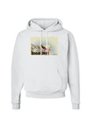 Bighorn Ram WatercolorText Hoodie Sweatshirt-Hoodie-TooLoud-White-Small-Davson Sales