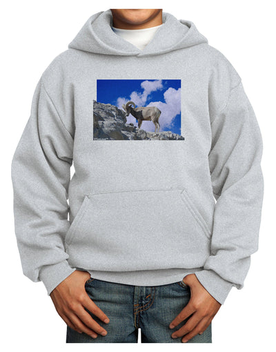 Bighorn Ram Youth Hoodie Pullover Sweatshirt-Youth Hoodie-TooLoud-Ash-XS-Davson Sales