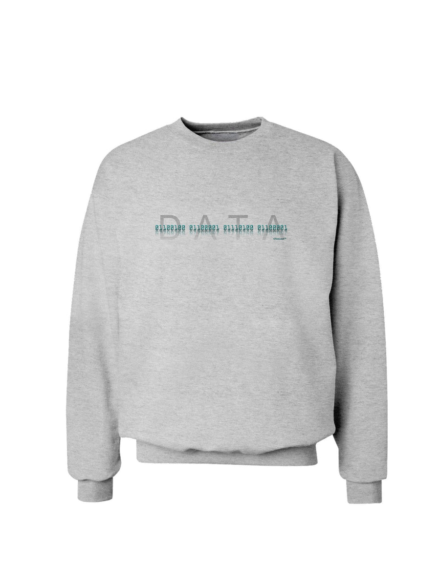 Binary Data Blue Sweatshirt-Sweatshirts-TooLoud-AshGray-XXX-Large-Davson Sales