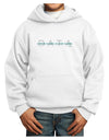 Binary Data Blue Youth Hoodie Pullover Sweatshirt-Youth Hoodie-TooLoud-White-XL-Davson Sales