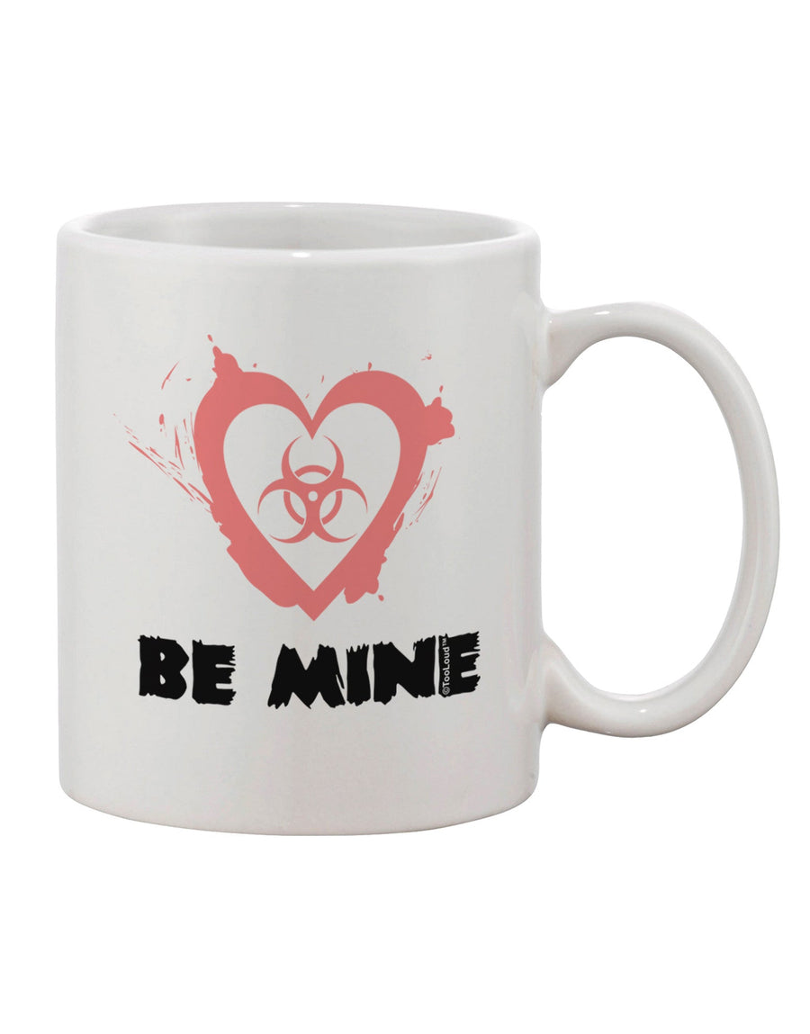 Bio Hazard Heart Printed 11 oz Coffee Mug - Expertly Crafted Drinkware by TooLoud-11 OZ Coffee Mug-TooLoud-White-Davson Sales