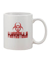 Biohazard Printed 11 oz Coffee Mug - Perfect for the Hardstyle Enthusiast TooLoud-11 OZ Coffee Mug-TooLoud-White-Davson Sales