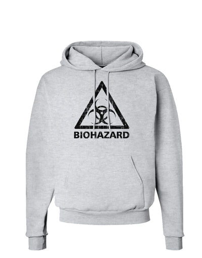 Biohazard Sign Distressed Hoodie Sweatshirt-Hoodie-TooLoud-AshGray-Small-Davson Sales