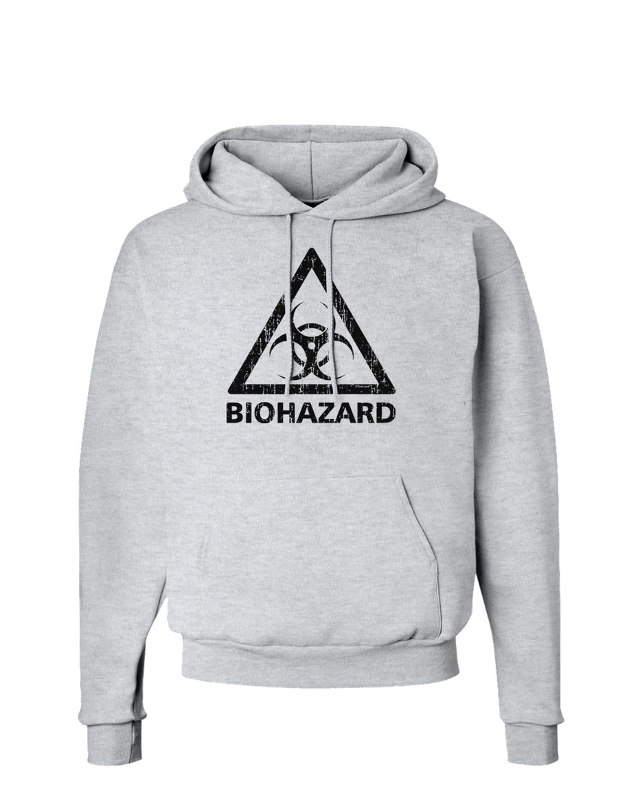 Biohazard Sign Distressed Hoodie Sweatshirt-Hoodie-TooLoud-White-Small-Davson Sales