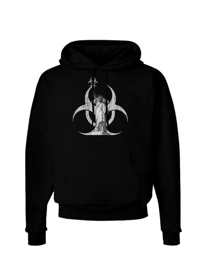 Biohazard Statue of Liberty Dark Hoodie Sweatshirt-Hoodie-TooLoud-Black-Small-Davson Sales