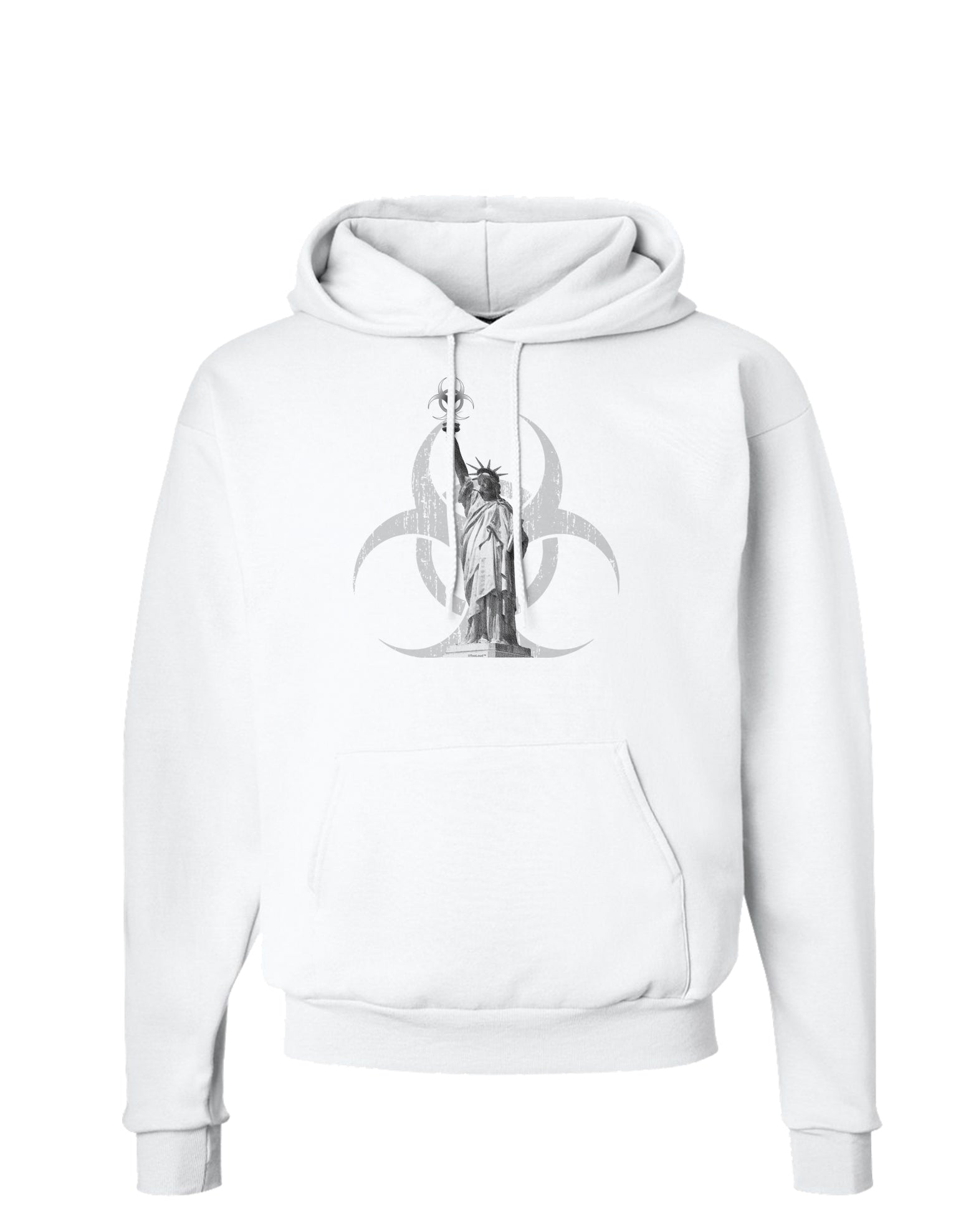 Biohazard Statue of Liberty Hoodie Sweatshirt-Hoodie-TooLoud-White-Small-Davson Sales