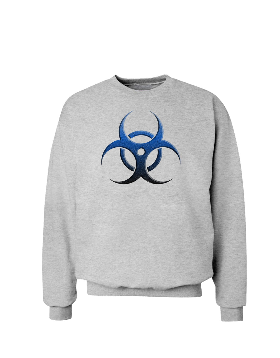 Biohazard Symbol Blue Stone - Apocalypse Sweatshirt-Sweatshirts-TooLoud-White-Small-Davson Sales