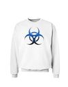 Biohazard Symbol Blue Stone - Apocalypse Sweatshirt-Sweatshirts-TooLoud-White-Small-Davson Sales