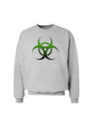 Biohazard Symbol Green Stone-Apocalypse Sweatshirt-Sweatshirts-TooLoud-AshGray-Small-Davson Sales